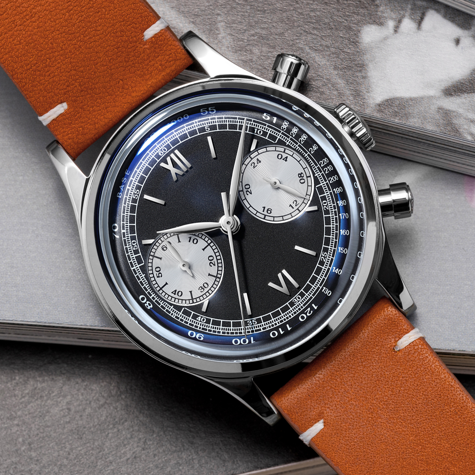 Luxury Watch Drawing - ADDIESDIVE Luxury VK64 Quartz Watches Men