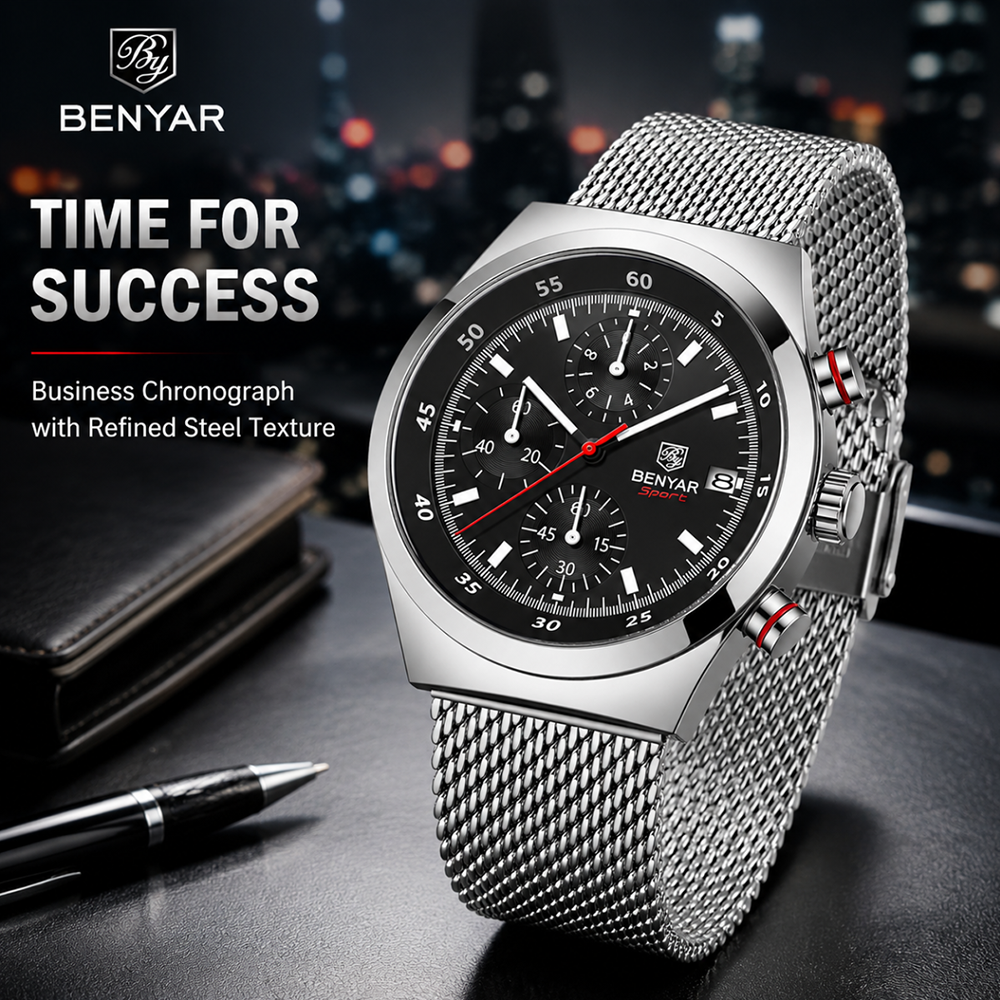 Luxury Watch Brands - BENYAR Top Luxury Brand Men's Business