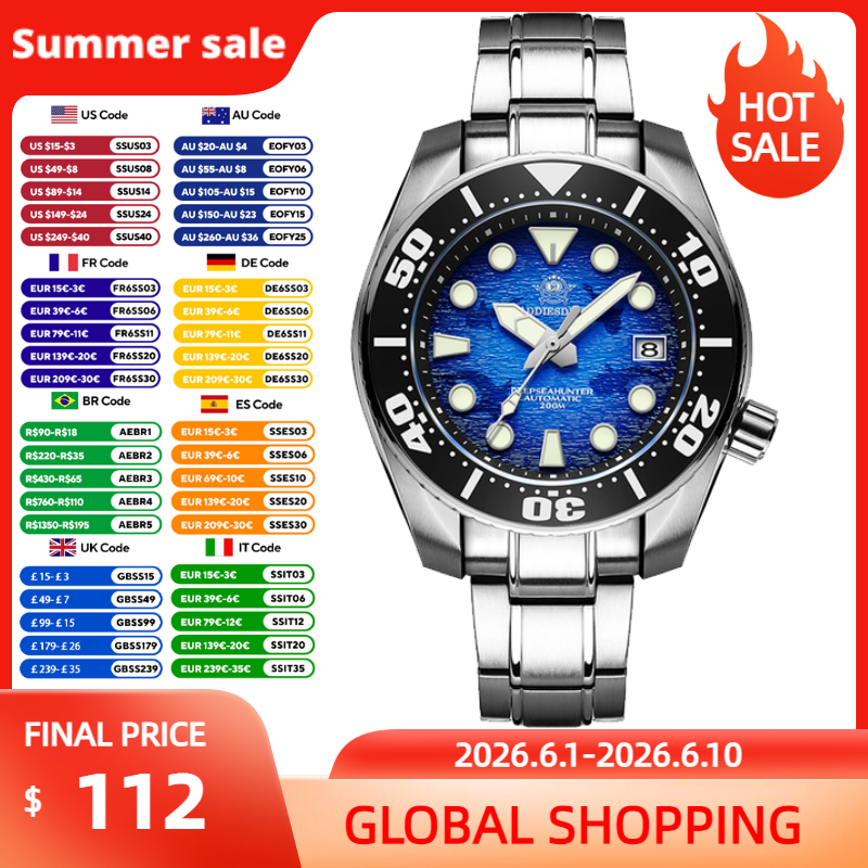 ADDIESDIVE Top Brand Mechanica - Luxury Watch Drawing recension och pris
