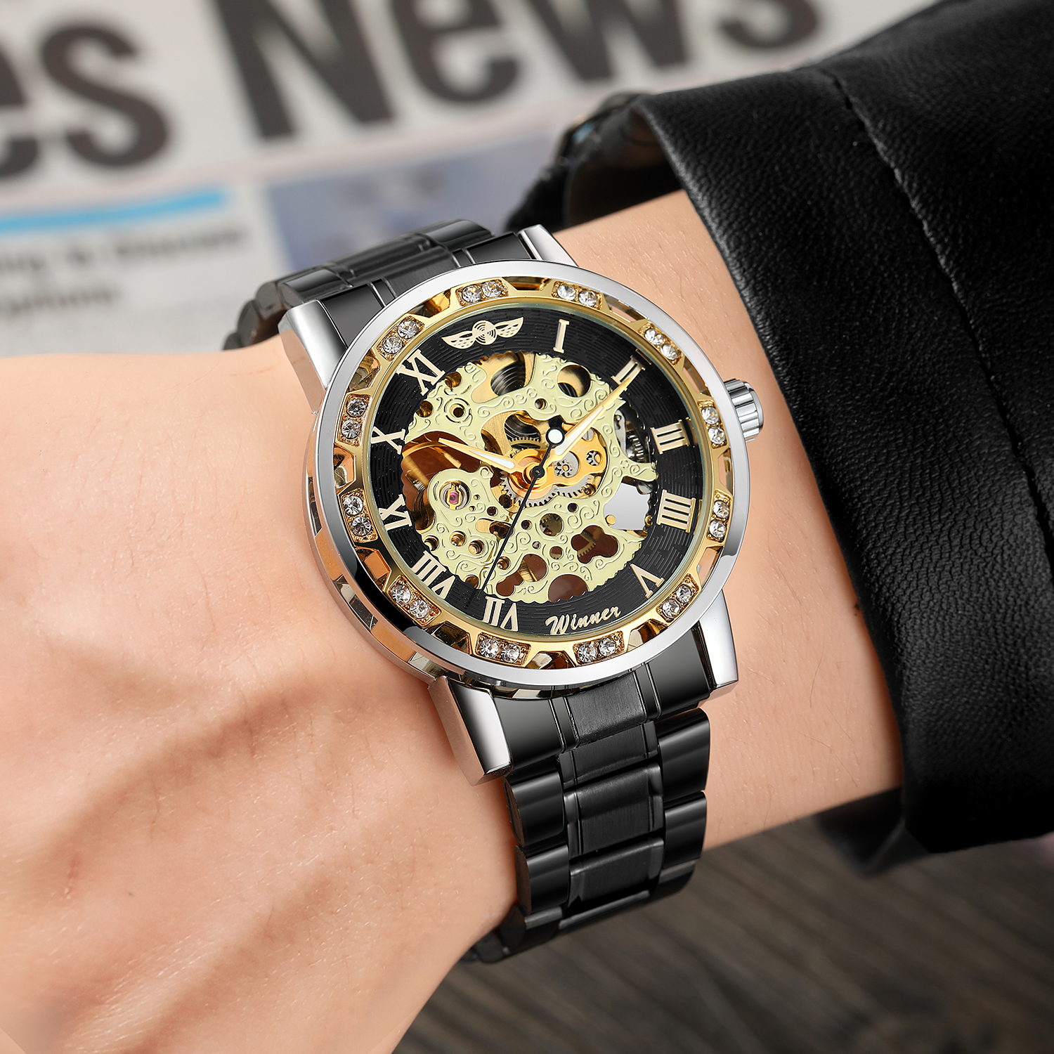 T-WINNER Fashion Black Casual  - Luxury Watch Engraving recension och pris