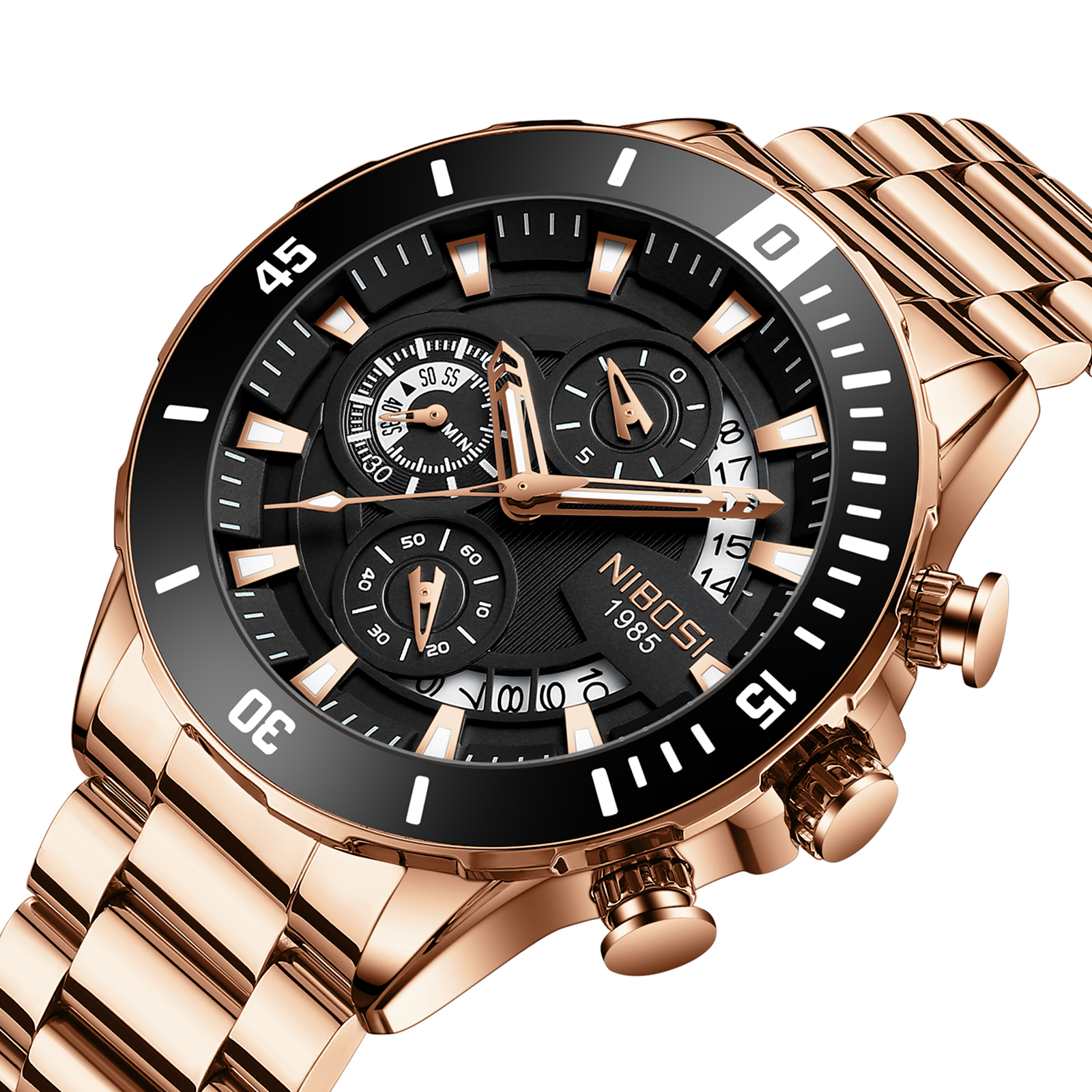 NIBOSI New Men's Watches Top B - Luxury Watch Brands recension och pris