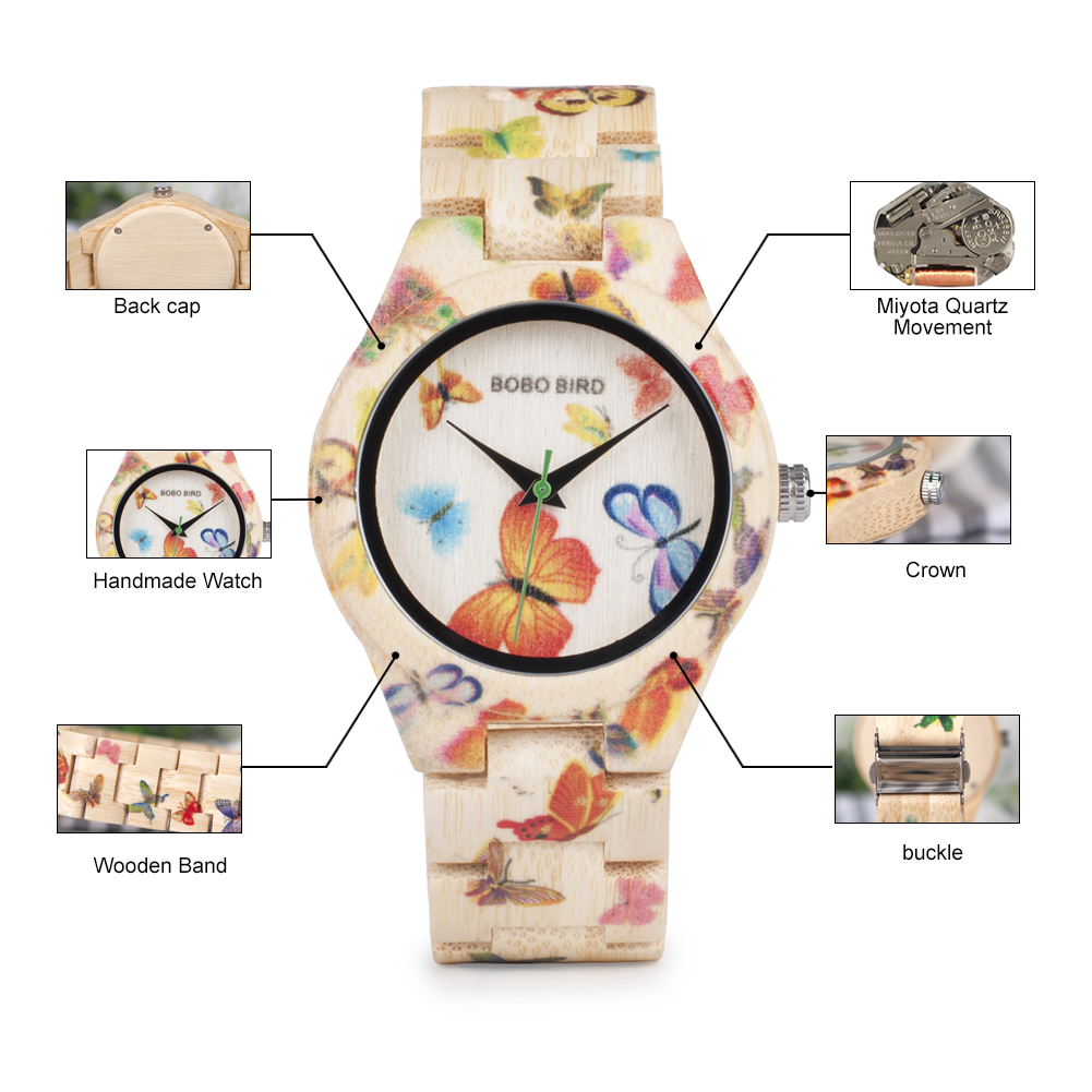 BOBO BIRD Wood Women Watches L - Luxury Watch Engraving recension och pris