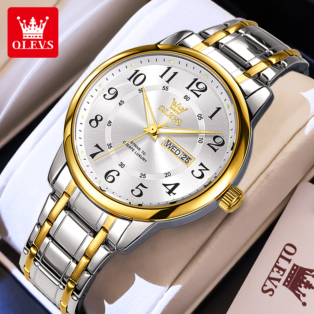 OLEVS Casual fashion men's wat - Luxury Watch Brands recension och pris