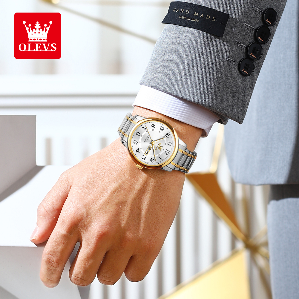 OLEVS Casual fashion men's wat - Luxury Watch Brands recension och pris