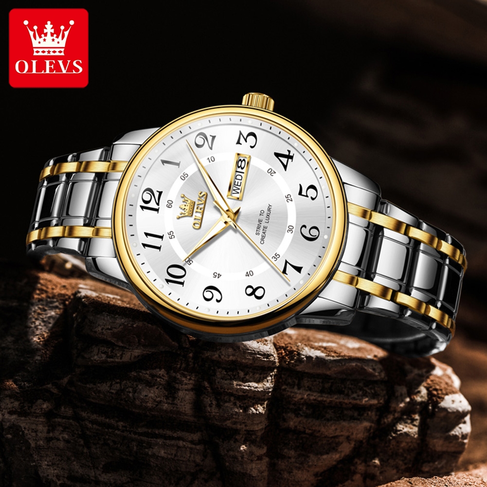 OLEVS Casual fashion men's wat - Luxury Watch Brands recension och pris