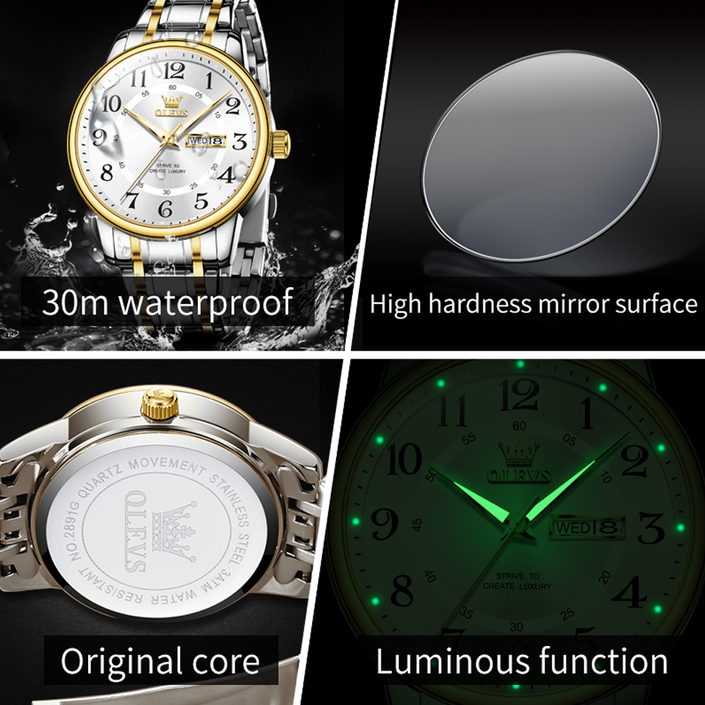 OLEVS Casual fashion men's wat - Luxury Watch Brands recension och pris