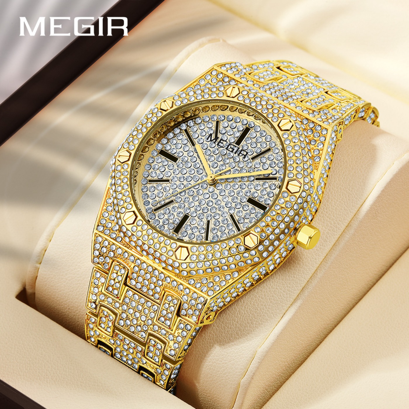 MEGIR Luxury Quartz Rhinestone - Luxury Watch Brands recension och pris
