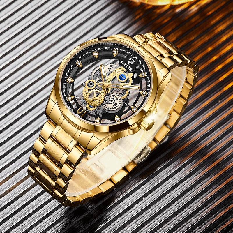 2026 LIGE Men Watch Skeleton A - Luxury Watch Investment recension och pris