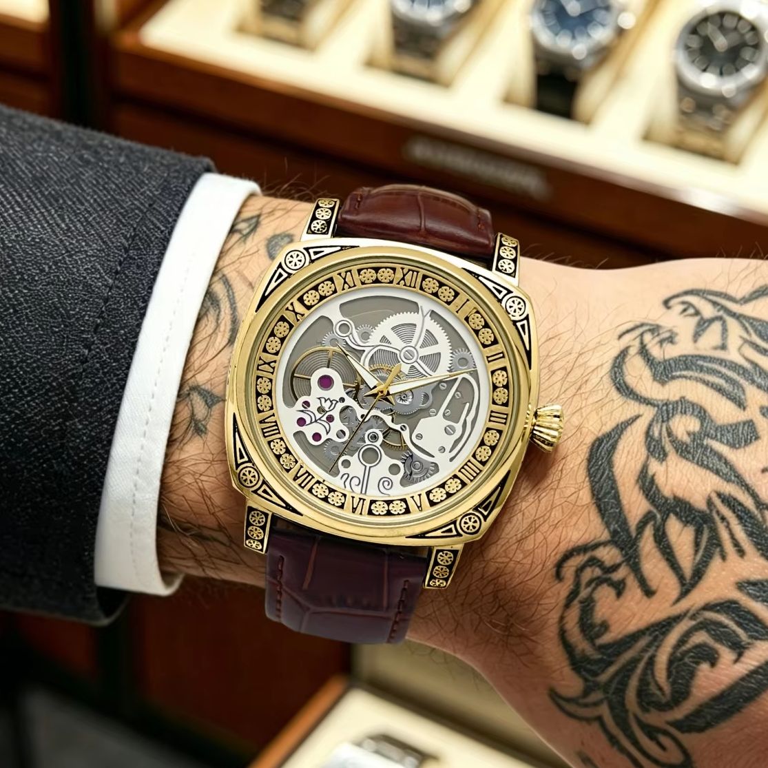 Hip-Hop Street Style Men's Qua - Luxury Watch Engraving recension och pris