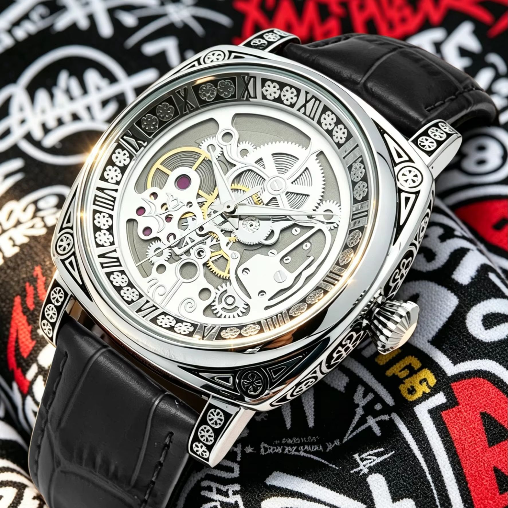 Hip-Hop Street Style Men's Qua - Luxury Watch Engraving recension och pris