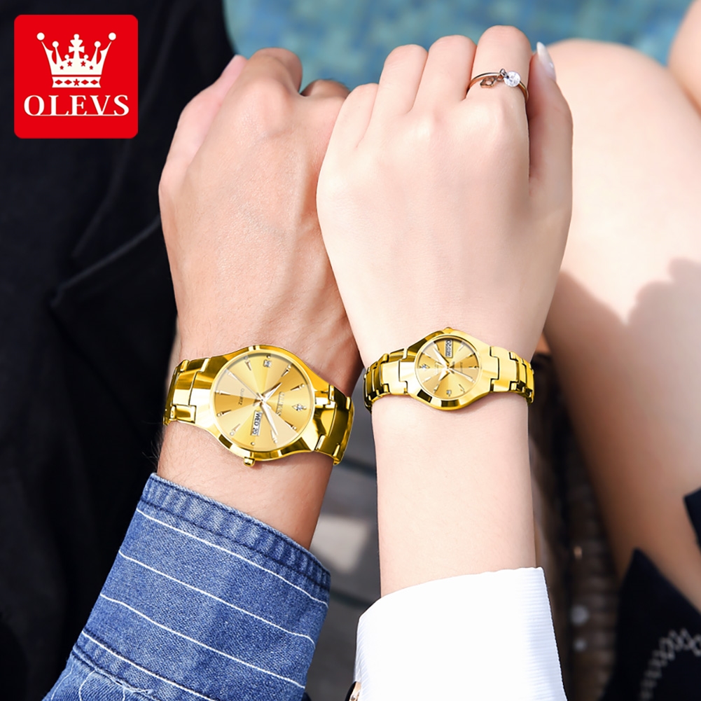 OLEVS TOP Brand Gold Watches f - Luxury Watch Investment recension och pris