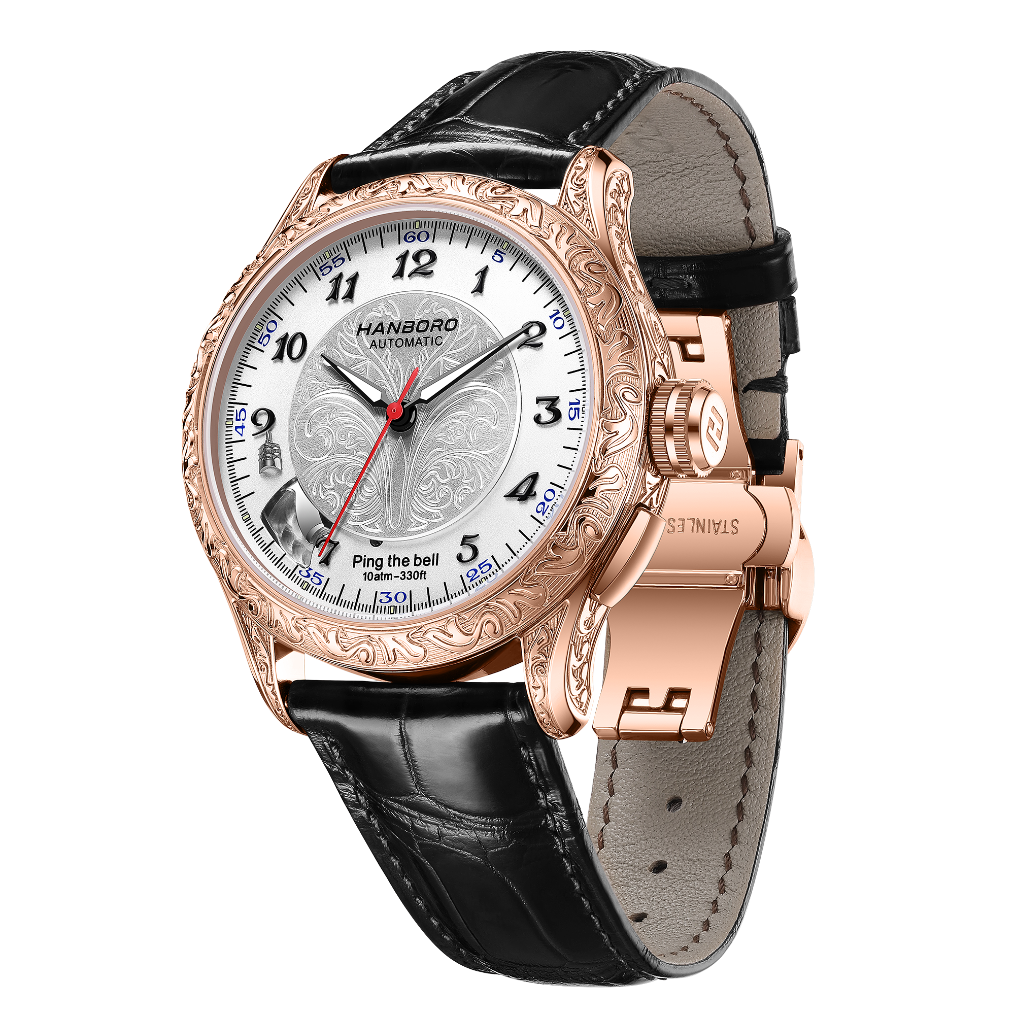 HANBORO Men Automatic Watch Lu - Luxury Watch Engraving recension och pris