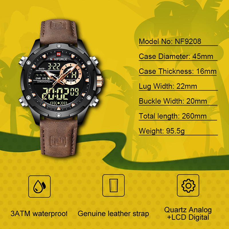 New NAVIFORCE Men Watches Quar - Luxury Watch Investment recension och pris