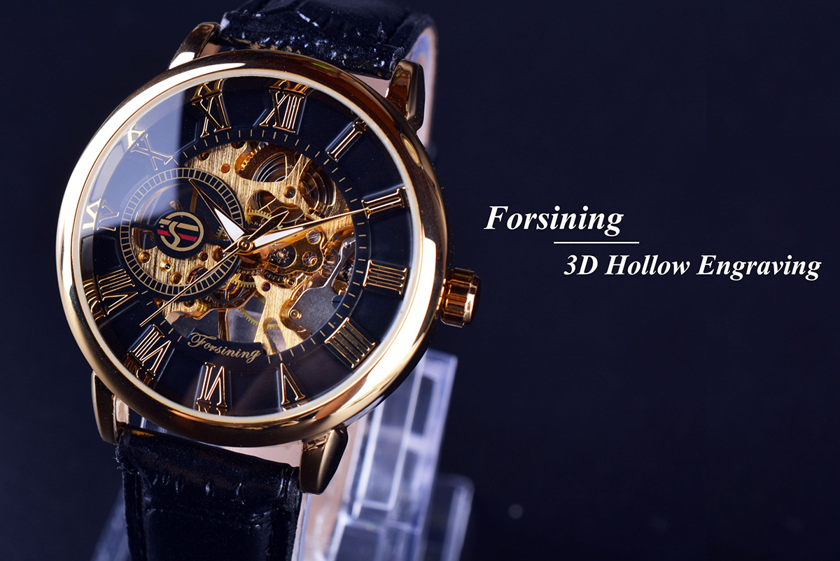 Forsining 3d Logo Design Hollo - Luxury Watch Engraving recension och pris
