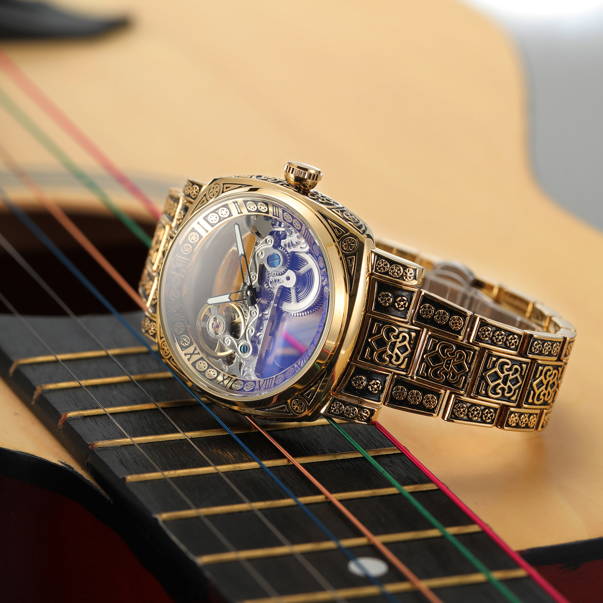 Forsining Retro Engraved Skele - Luxury Watch Engraving recension och pris