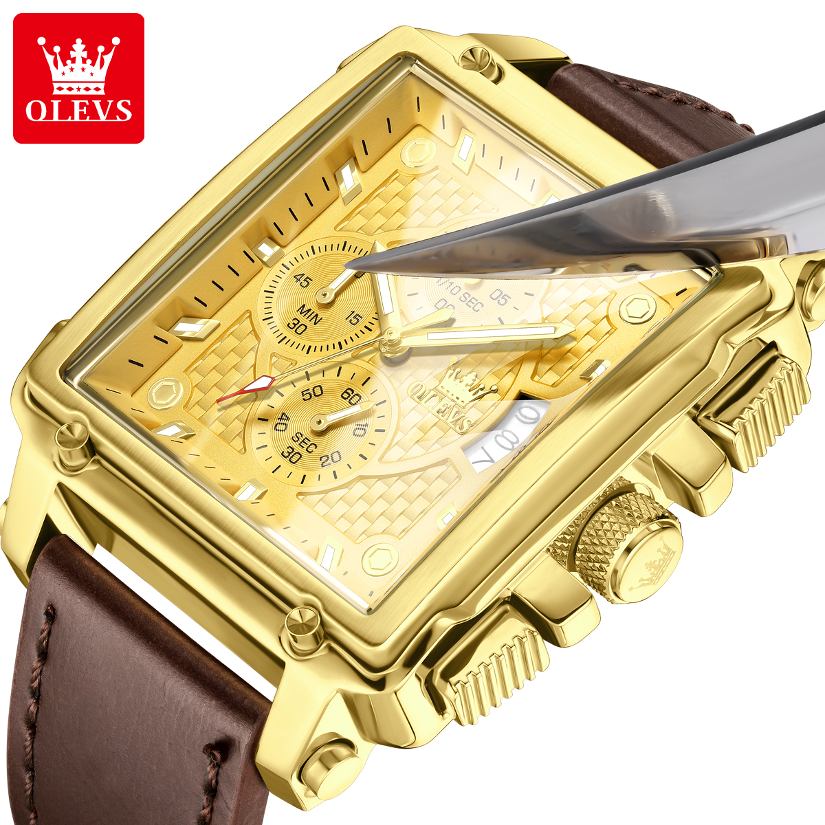 OLEVS brand mens watches water - Luxury Watch Brands recension och pris